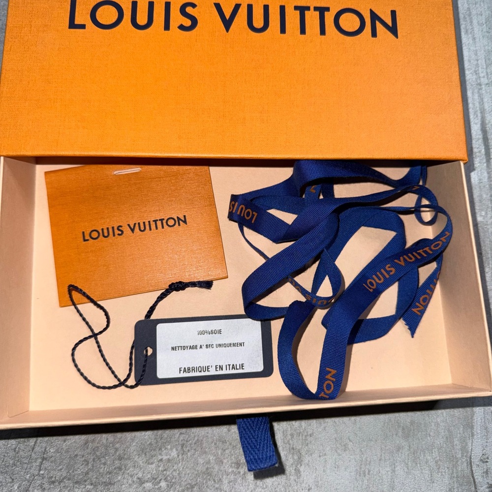 Louis Vuitton Orange Gift Box with Ribbon and Tags Authentic - Picture 6 of 9